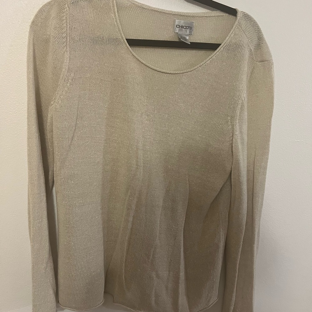 Chico Knit Sweater Taupe Cream